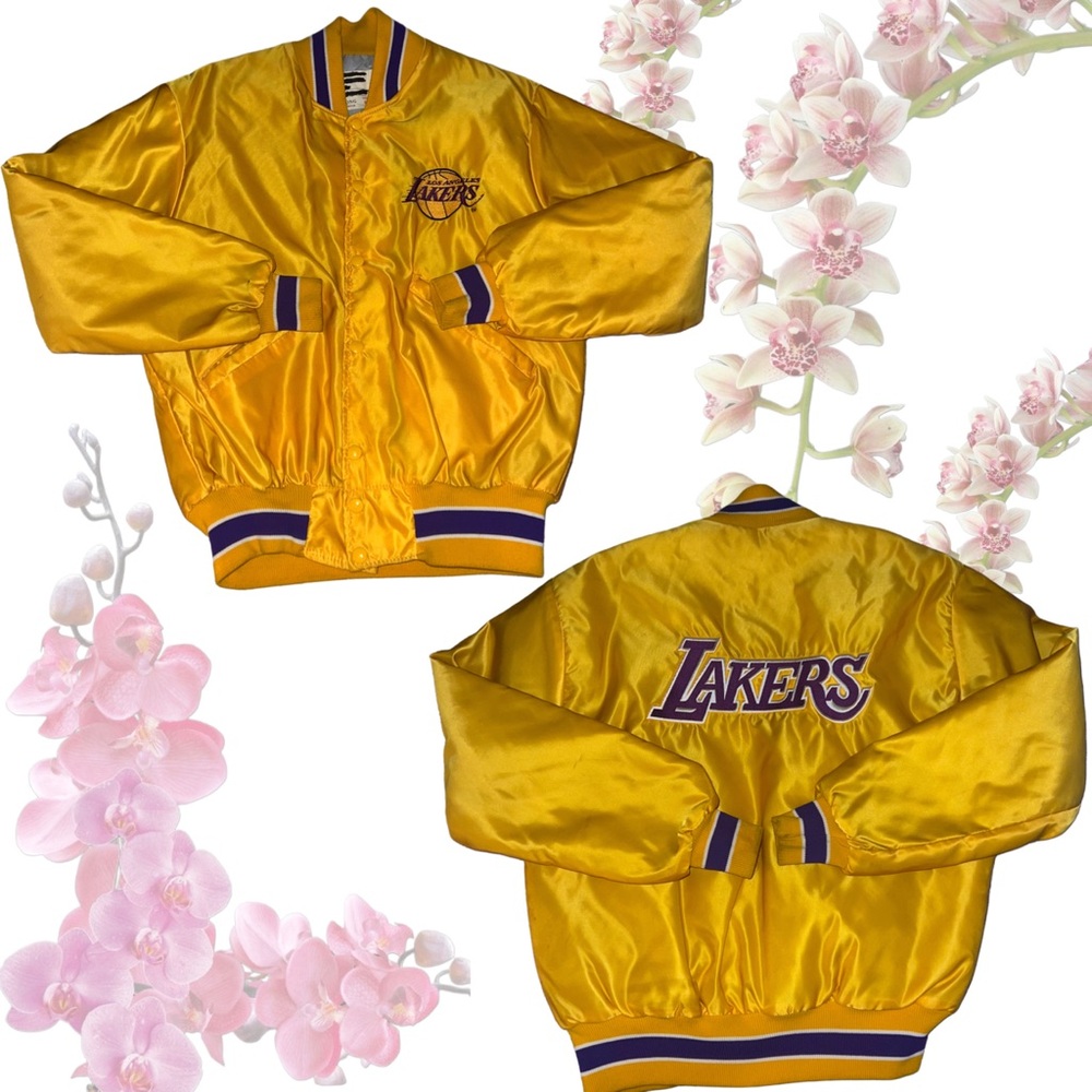 Lakers Gold Satin Like Jacket
